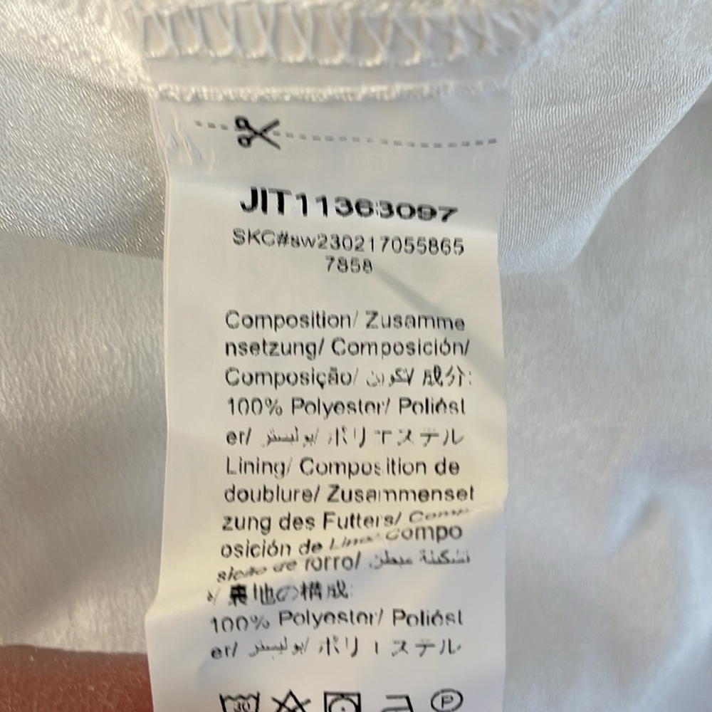 Emery Rose White Tiered Dress - Picture 9 of 9